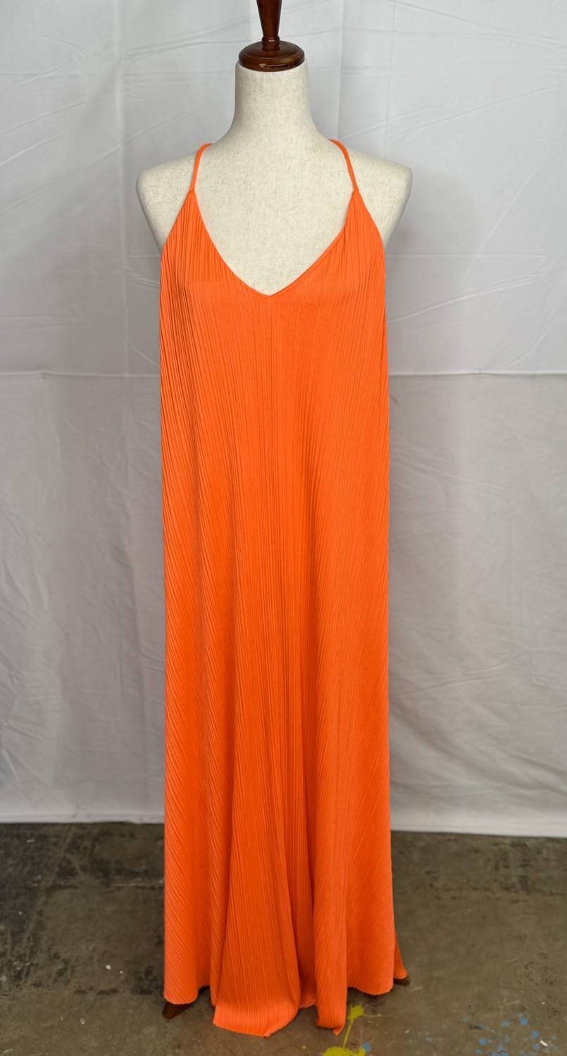 Glam - V-Neck Maxi Halter Dress