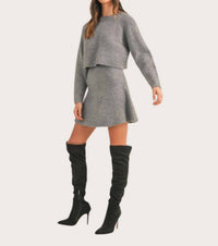 Mable - Courtney Sweater Flare Skirt