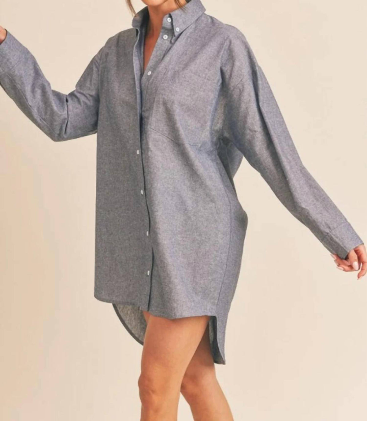 Win Win Apparel - Open to you Shirt dress