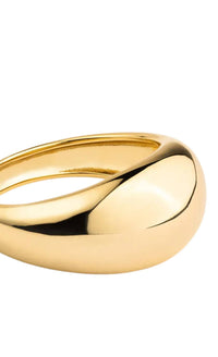 Made By Mary Women's Gloss Ring in gold - women's jewelry - detail view