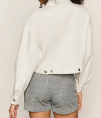 Sanctuary - Cropped Paper Boy Long Sleeve Jacket
