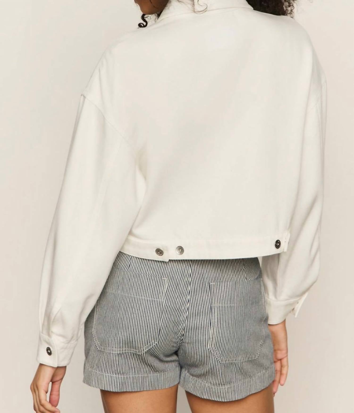 Sanctuary - Cropped Paper Boy Long Sleeve Jacket