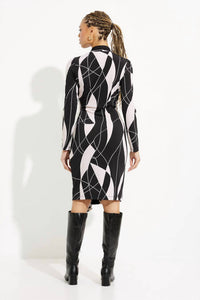 Joseph Ribkoff - Knee-length Wrap Dress
