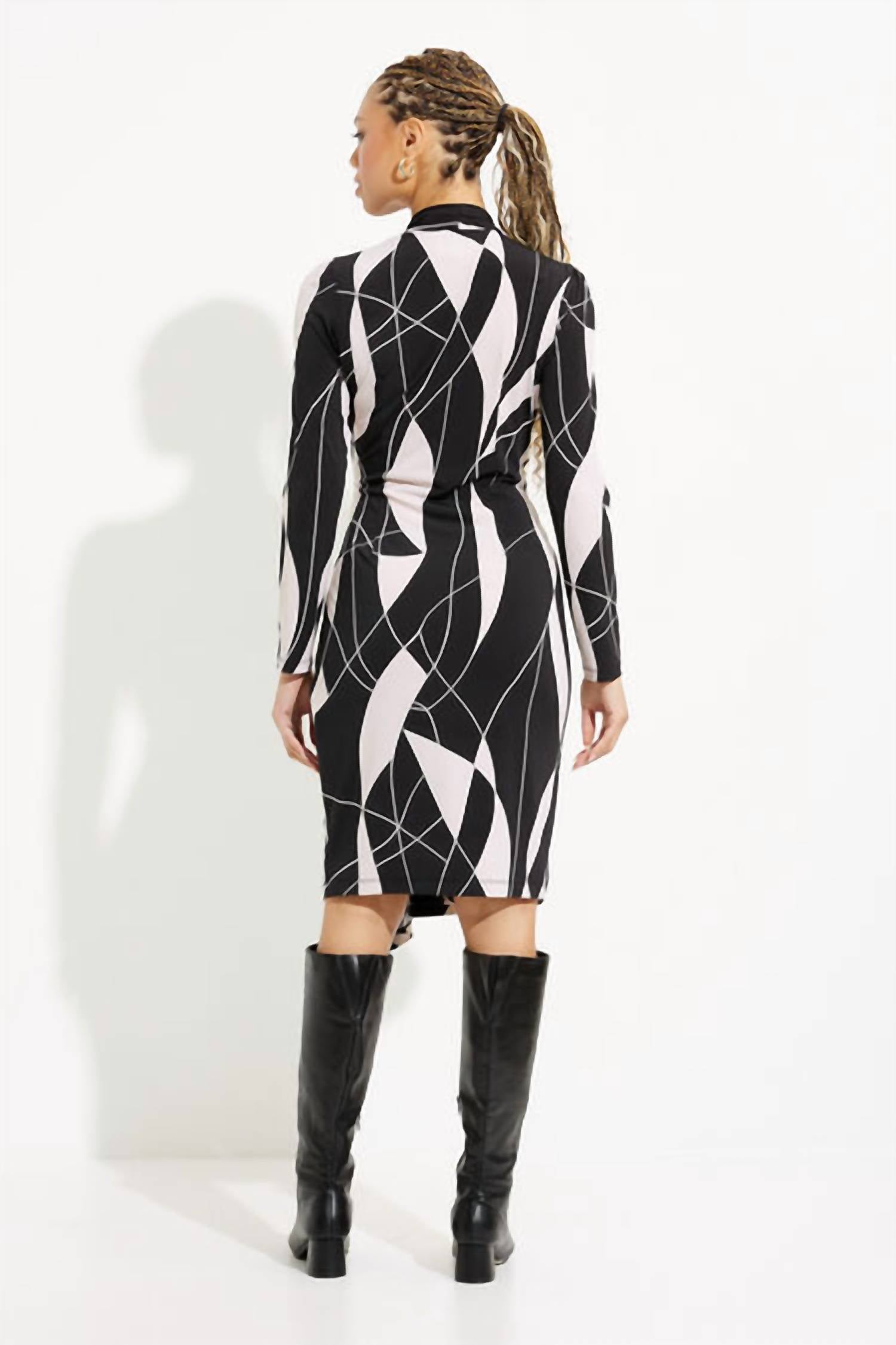 Joseph Ribkoff - Knee-length Wrap Dress