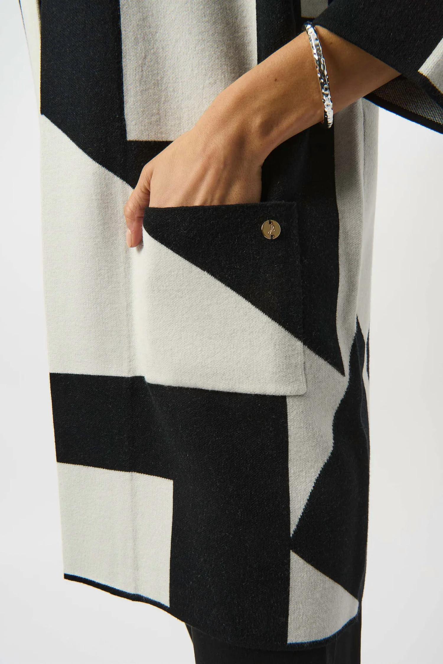 Joseph Ribkoff - Color Block 3/4 Sleeve Cover-up