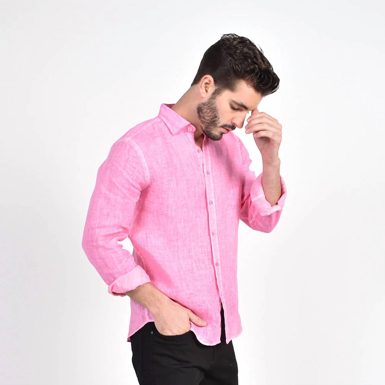 Eight X - Solid Linen Shirt