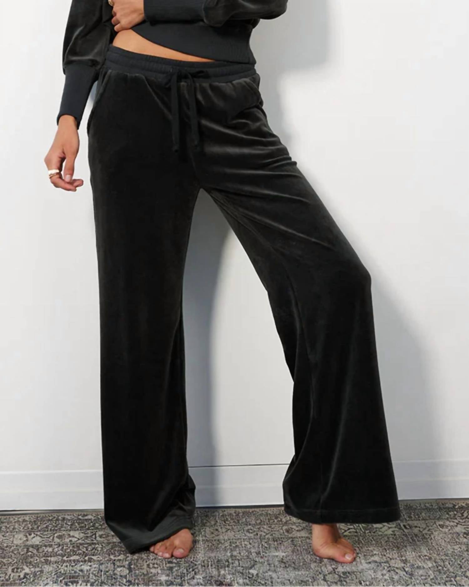 Bobi - Rib Mix Wide Leg Pant