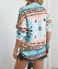 Avery Apparel - Abigail Aztec Print Shacket