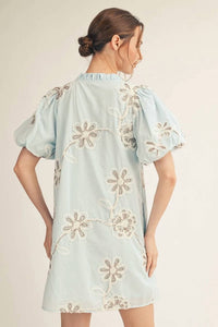 Jodifl - 3d Floral Pattern Lovely Dress