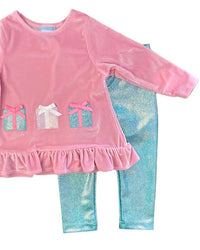 Funtasia Too - Girls Applique Swing Top And Leggings Set