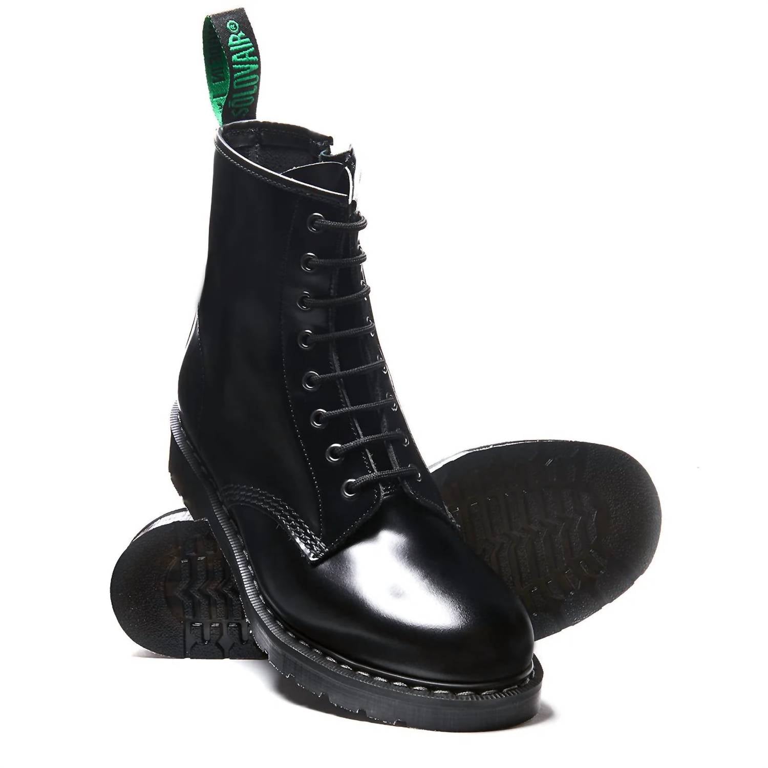 Solovair - Men's 8 Eye Zip Derby Boots