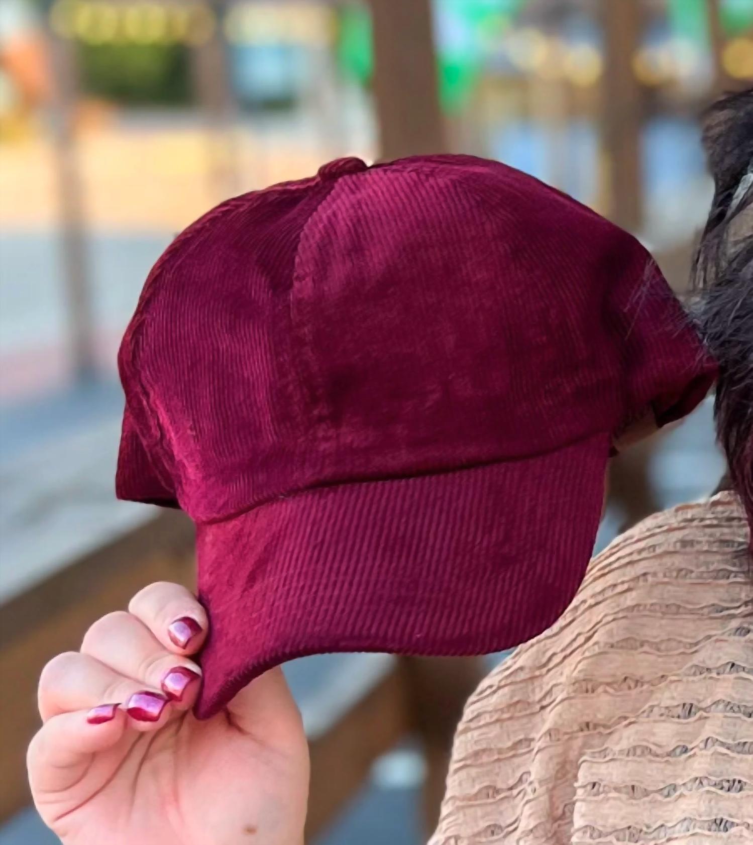 Cc Beanies - Women's Corduroy Pony Tail Hat