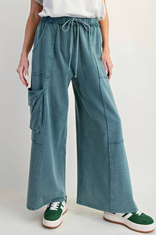Easel - Women's Rolling Stone Mineral Washed Terry Knit Pants