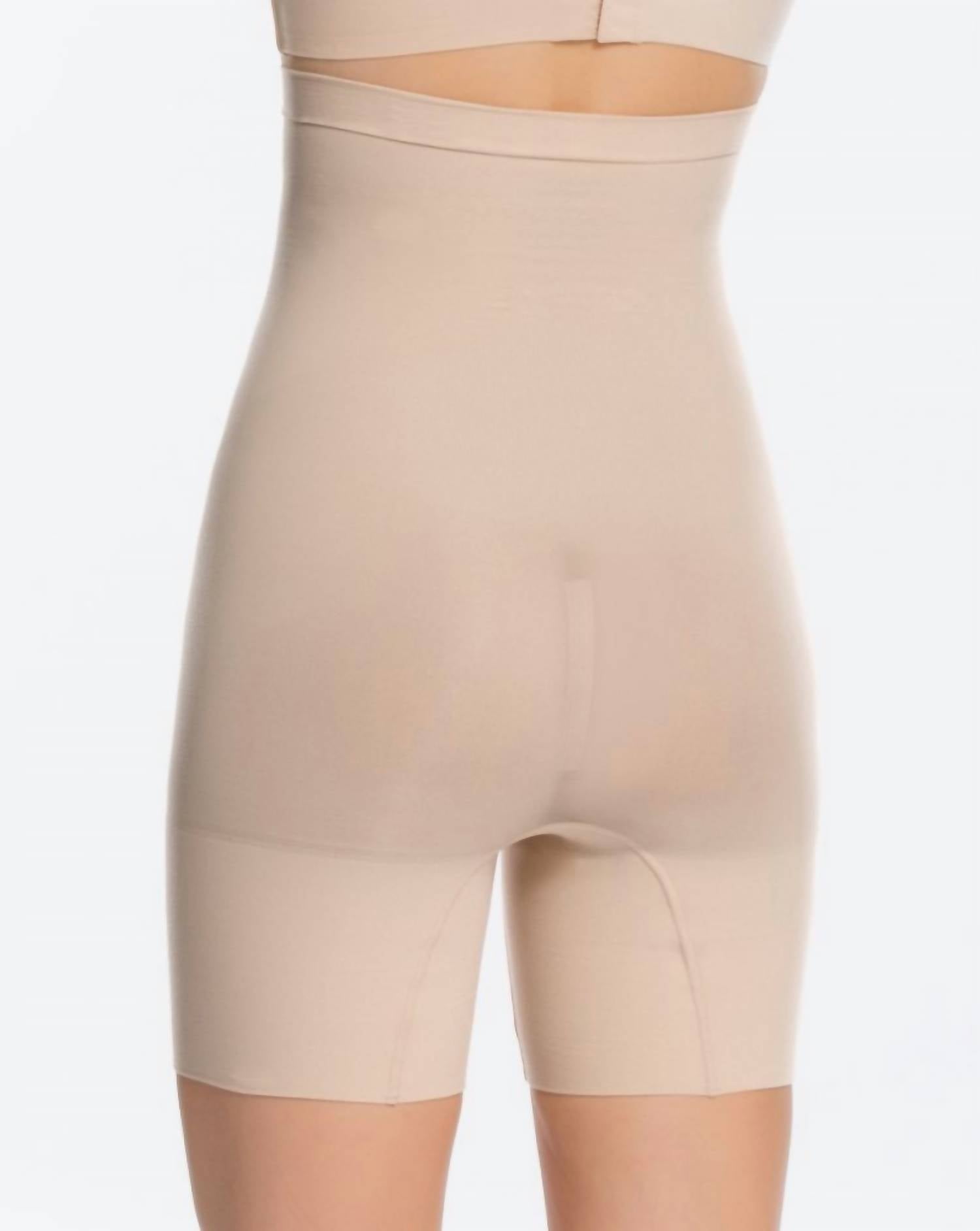 Spanx Higher Power Short - Plus in nude - women's intimate - detail view