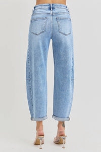 Risen - Skyline High-rise Barrel Jean