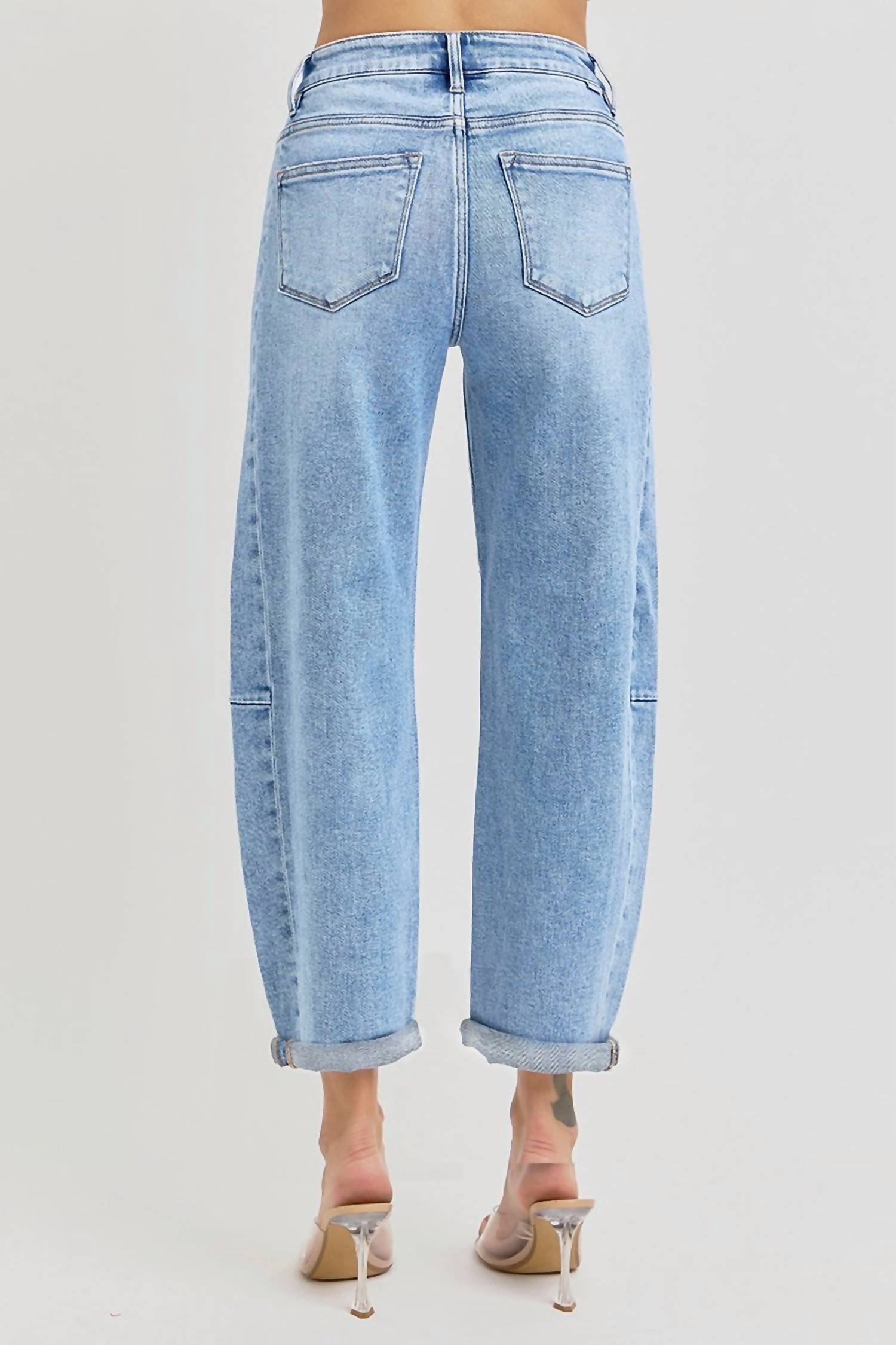 Risen - Skyline High-rise Barrel Jean