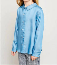 Hayden La - Girls Pearl Button Down Shirt