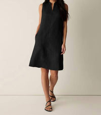 Eileen Fisher - SPLIT COLLAR DRESS