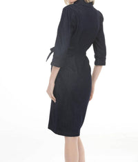 Joseph Ribkoff - Half Zip Belted Shirt Dress