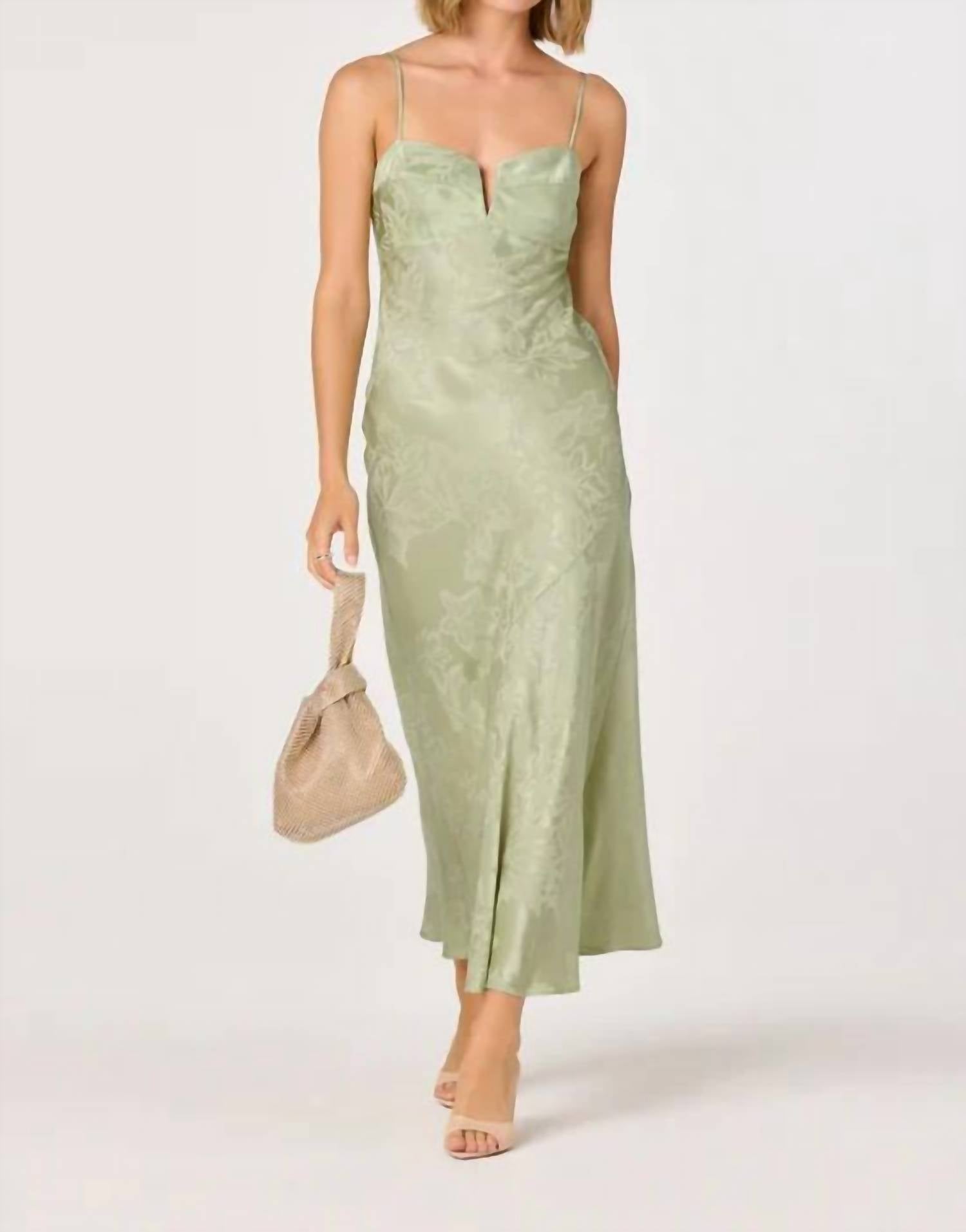 Astr - Tyla Satin Bias-Cut Maxi Dress