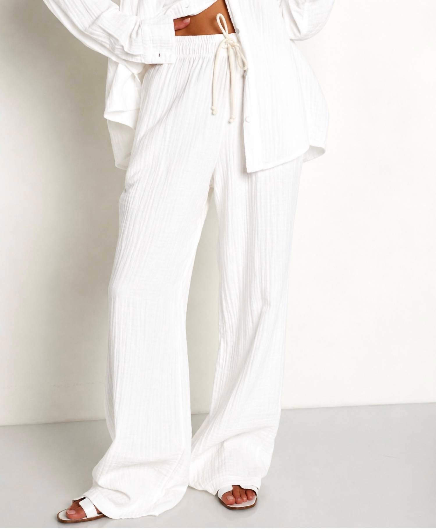 Donni. - BUBBLE GAUZE PANT