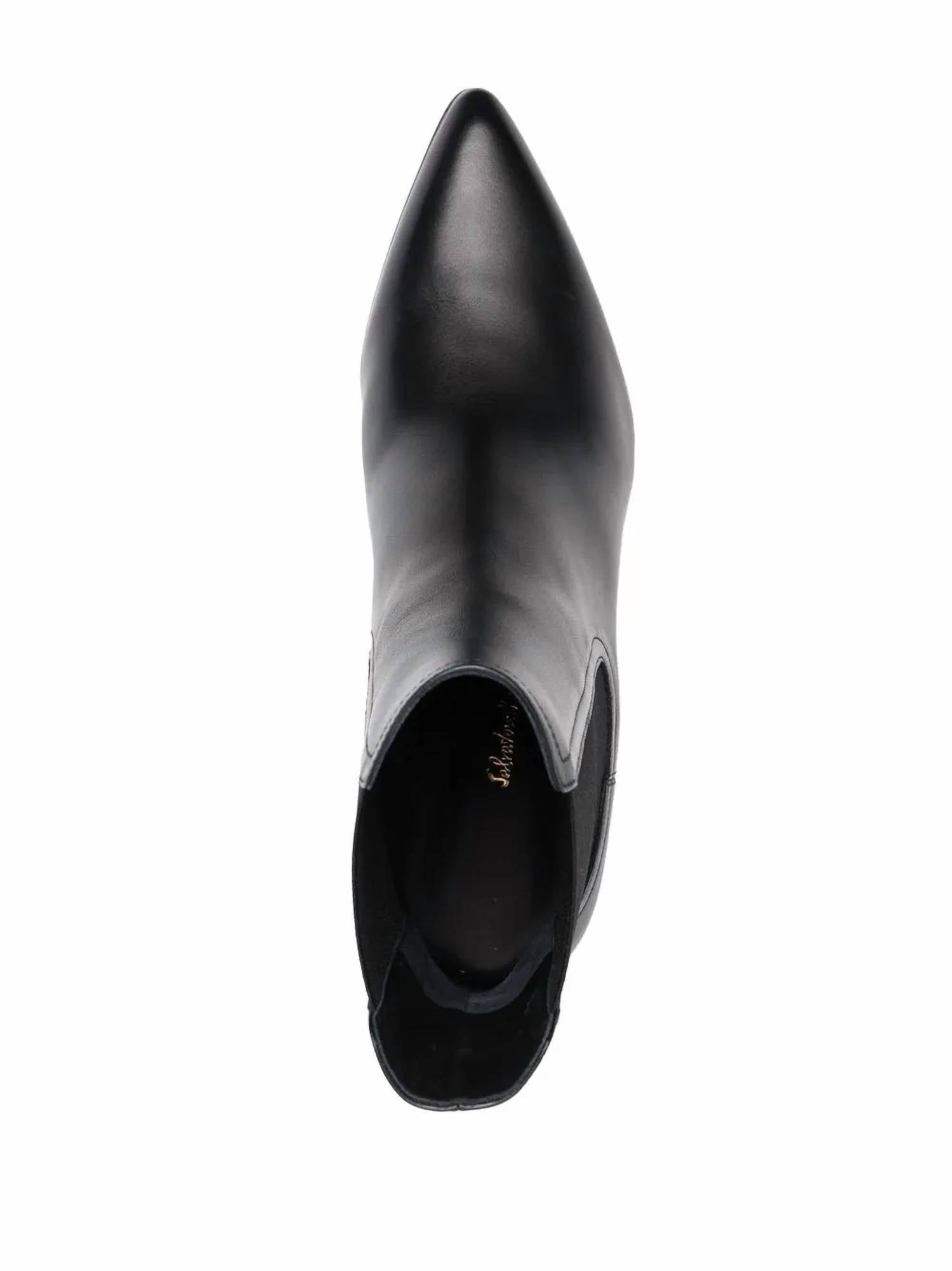 Salvatore Ferragamo - Women's Logo-embossed Heel Chelsea Boots