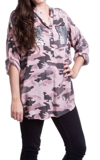 Gigi Moda - Leona Button Top