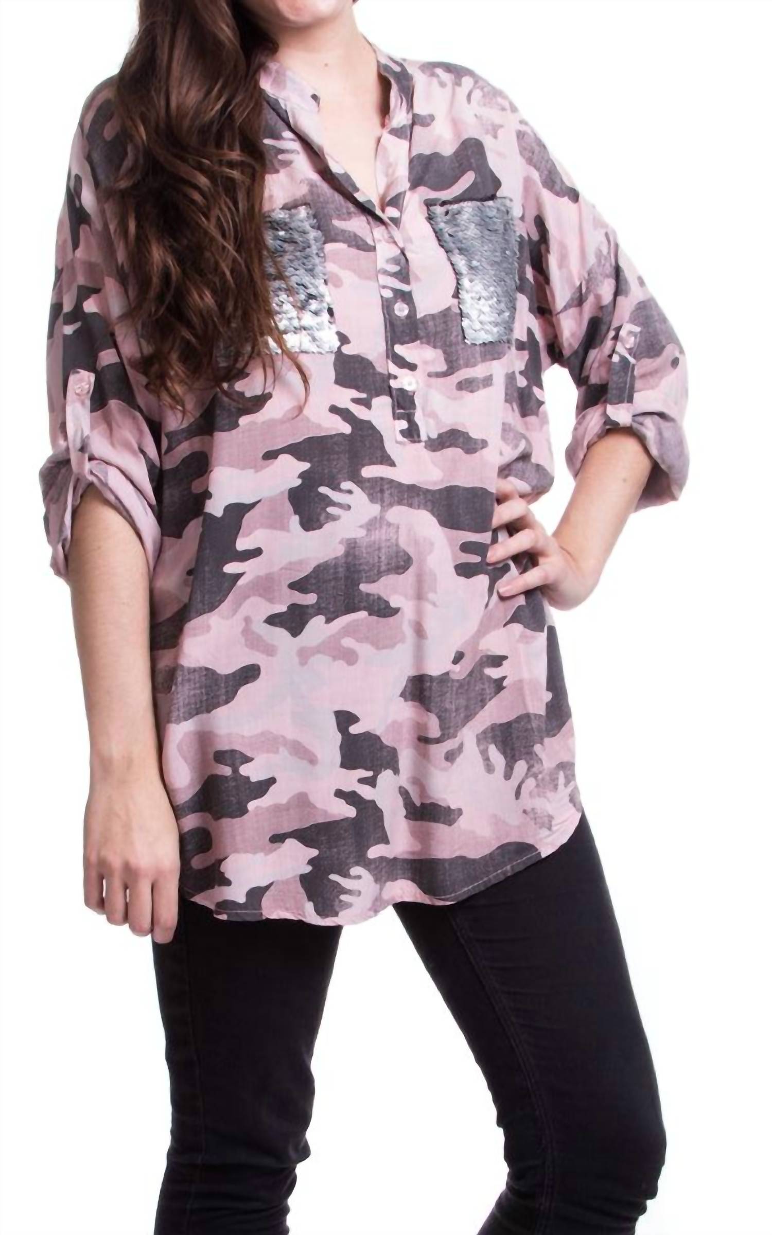 Gigi Moda - Leona Button Top
