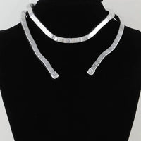 3Am By H&D Accessories - Women's Abstract Box Chain Wrap Choker Necklace
