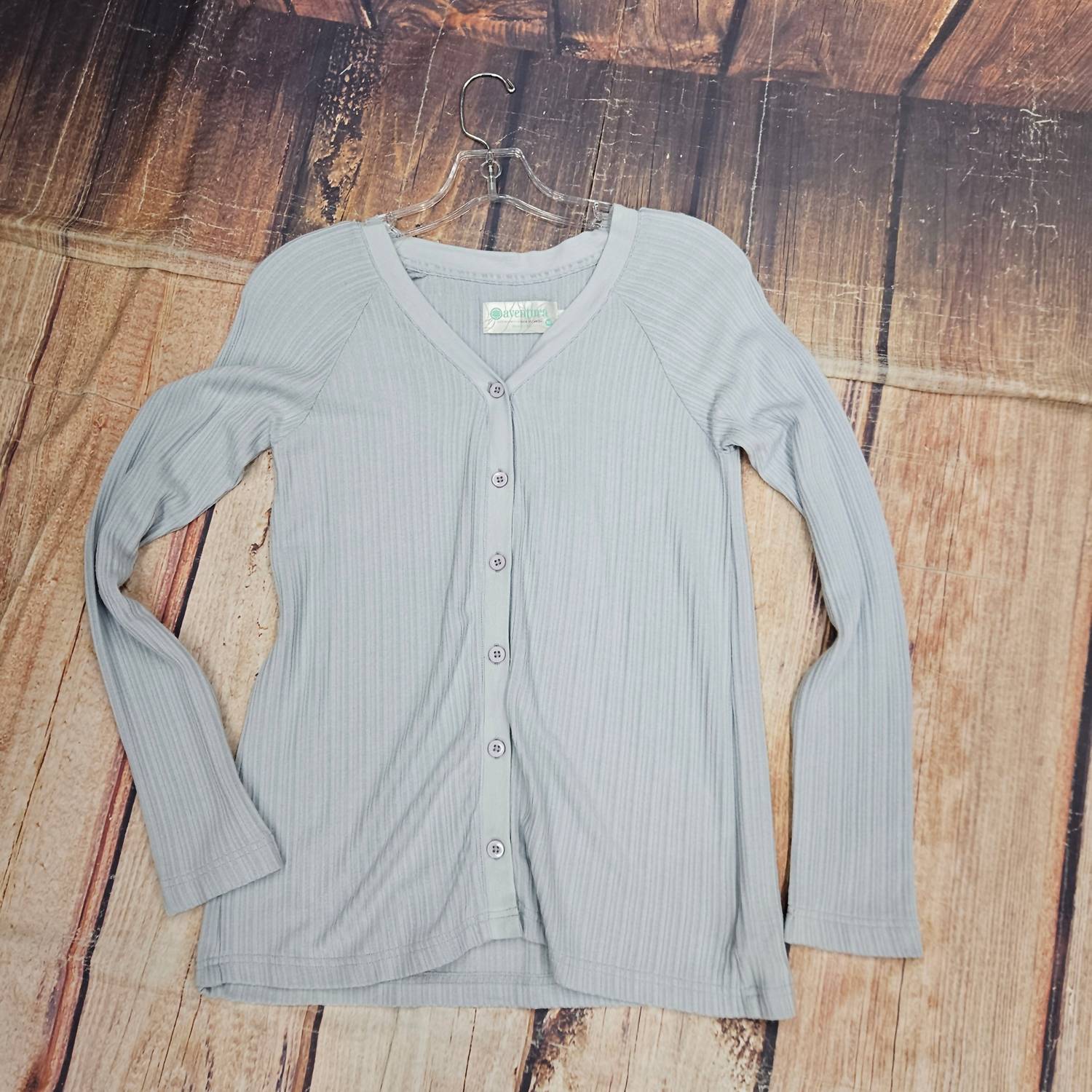 Aventura Women's Corolla Top in dream blue - women's long sleeve top