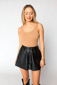Buddylove - Emerson Vegan Leather Shorts