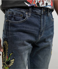 Ed Hardy - Eagle Snake Slim Straight Denim Jeans