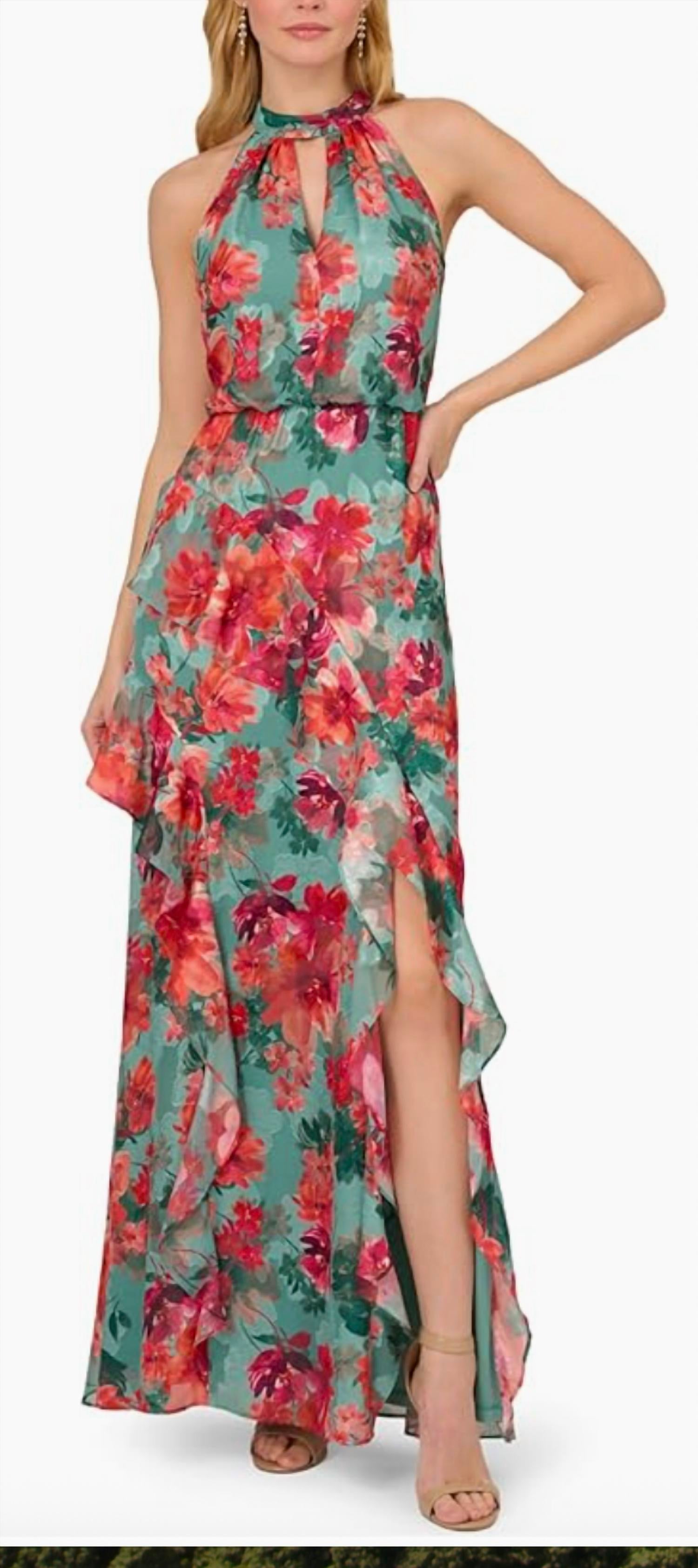 Adrianna Papell - Printed Mermaid Dress