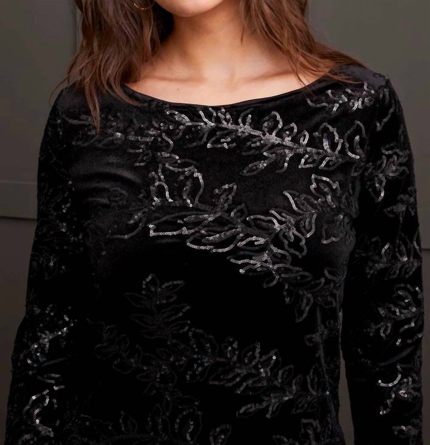 Tribal - Femme Sparkle Lined Knit Dress