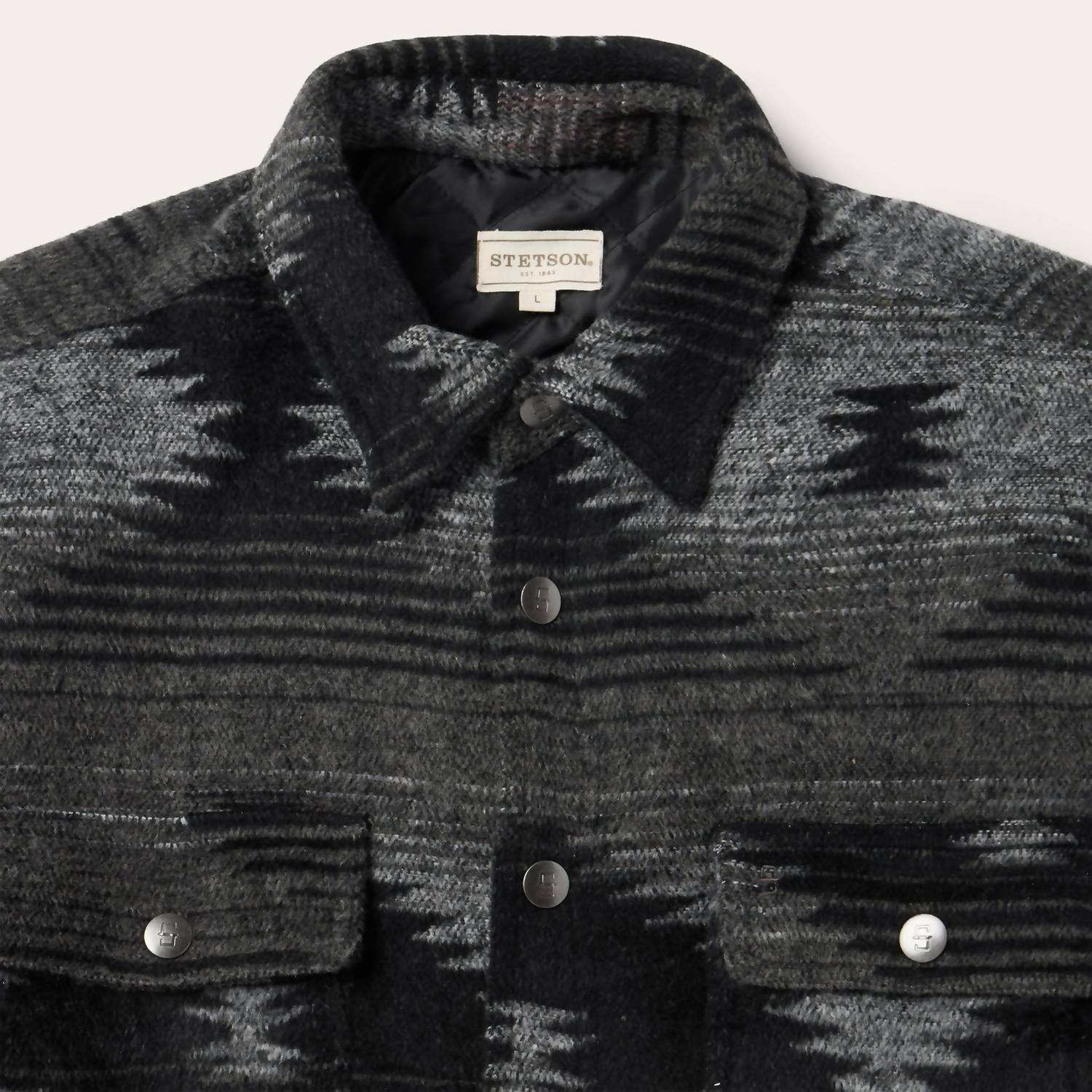 Stetson - Men's Wool Blend Aztec Flannel Jacket