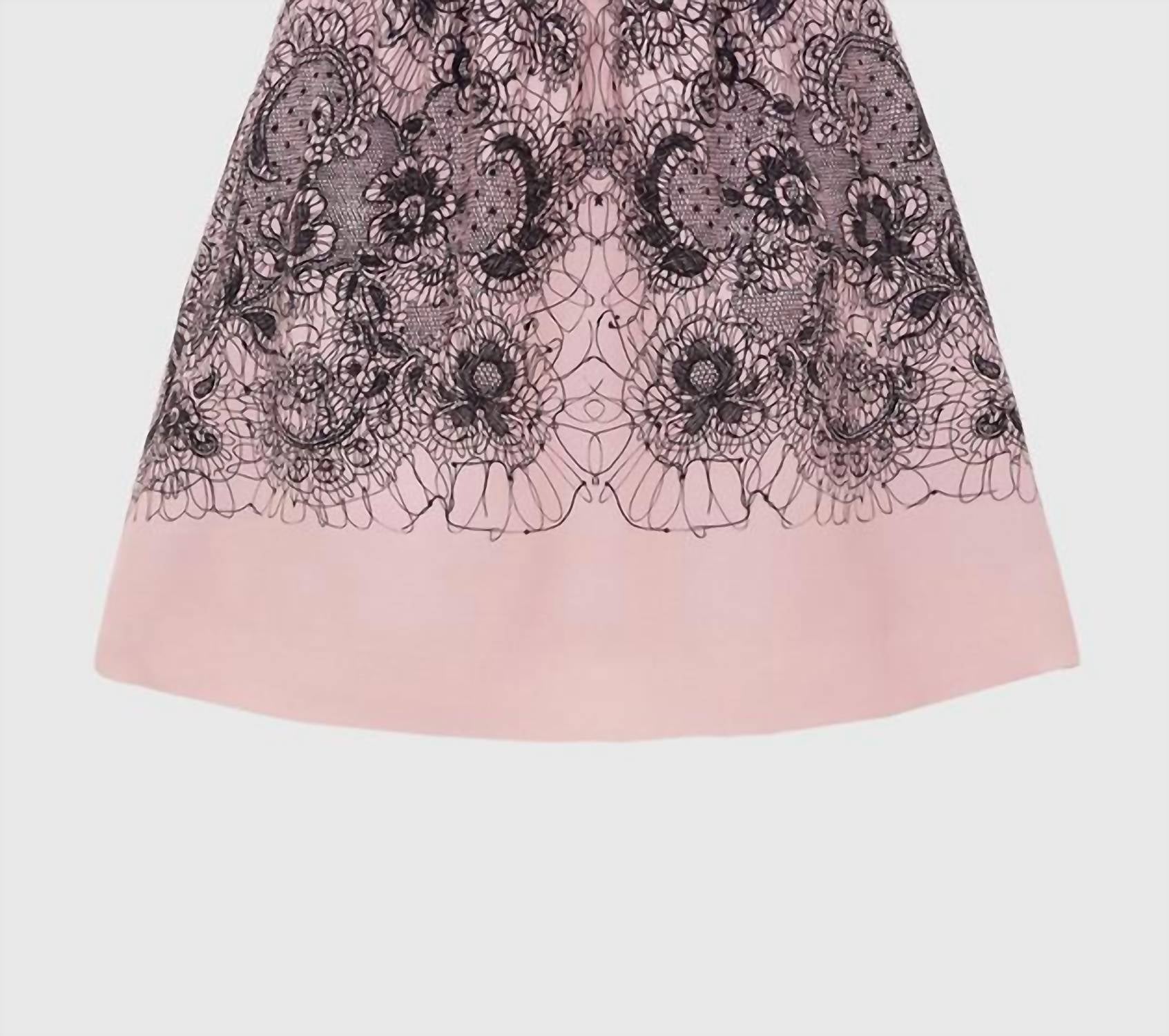 Valentino - Wool And Silk Lace Skirt