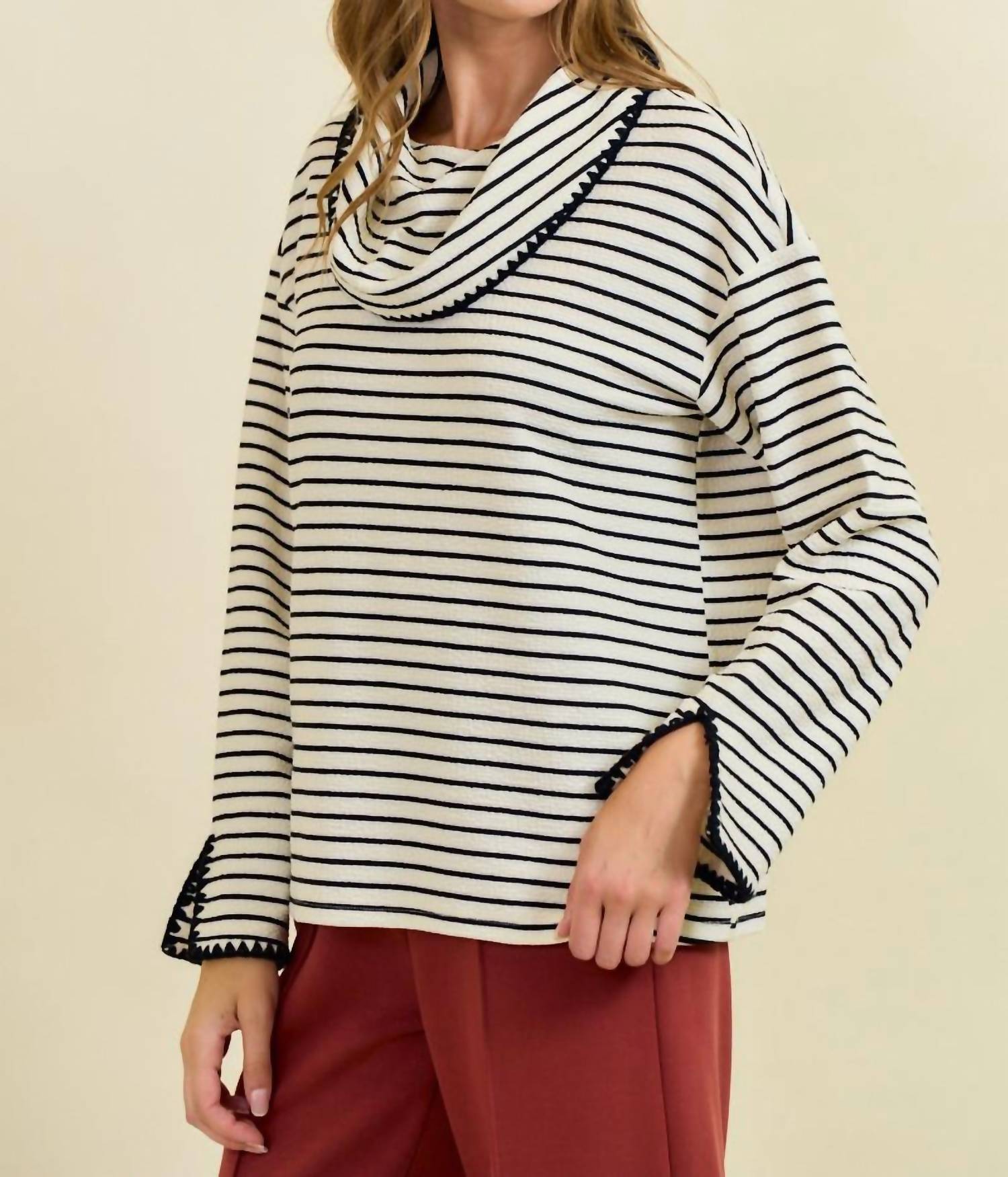 Doe And Rae - Avery Stripe Pullover