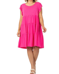 Zenana - Swing Summer Ruffled Dress