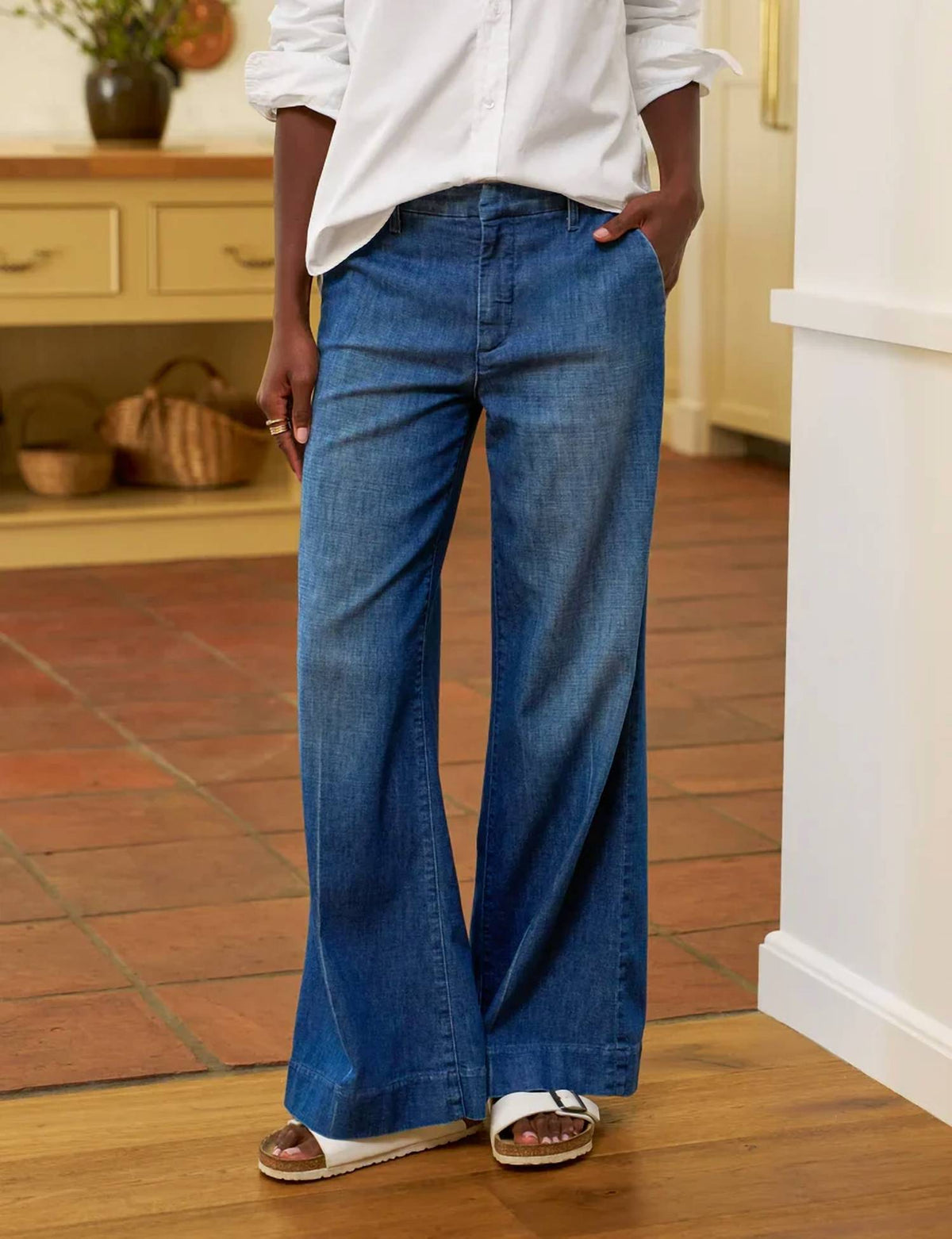 Frank & Eileen - West Village Nyc Wide Leg Trouser
