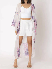 En Creme - Amanda Floral Kimono