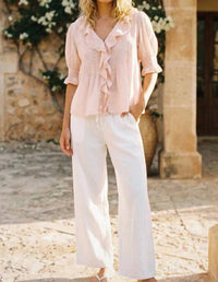 Strawberry Paris - Greta Ruffled Top