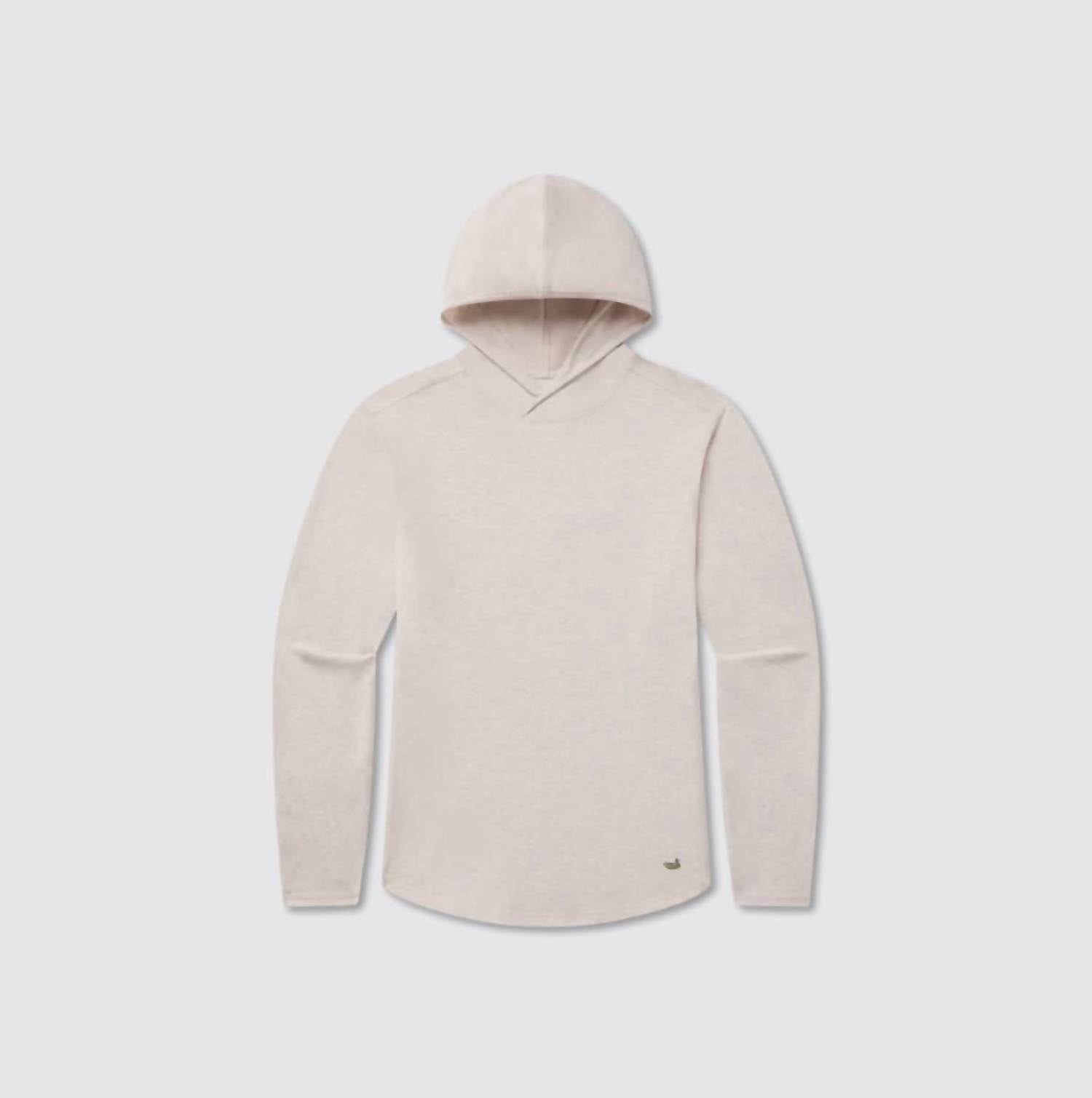 Southern Marsh Men's Three Ducks Classic Hoodie Tee in washed oatmeal - men's shirt