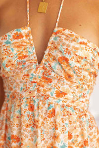 Trendsi - Tiered Halter Neck Printed Cami Dress