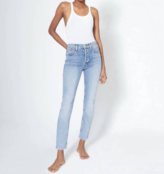 Re/Done - 90s High Rise Ankle Cropped Jeans