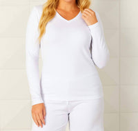 French Kyss - Long Sleeve V-Neck Top