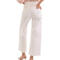 Veronica Beard - Taylor Cuffed Cropped Wide-leg Jeans