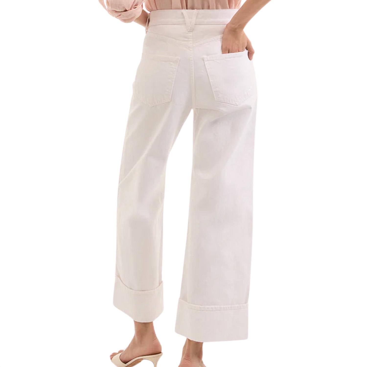 Veronica Beard - Taylor Cuffed Cropped Wide-leg Jeans