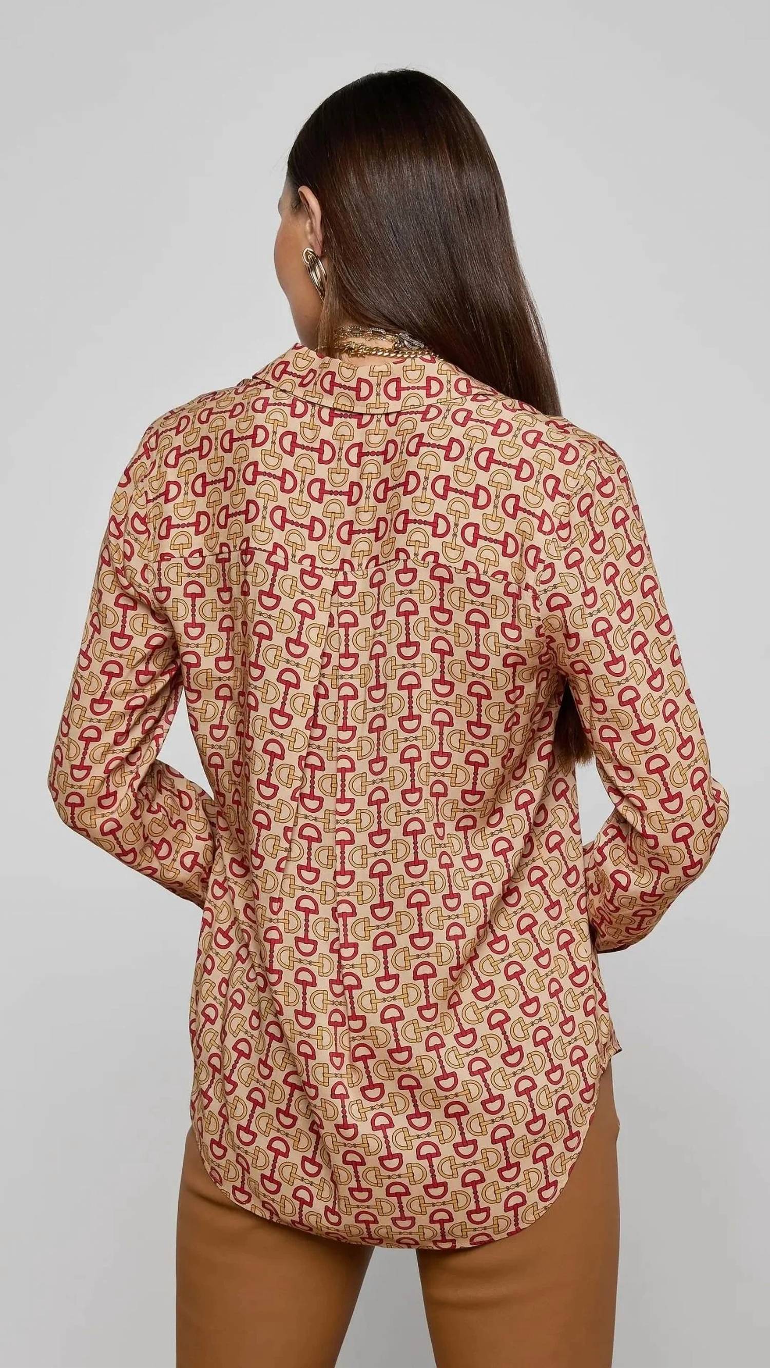 L'Agence - Holly Button Down Blouse