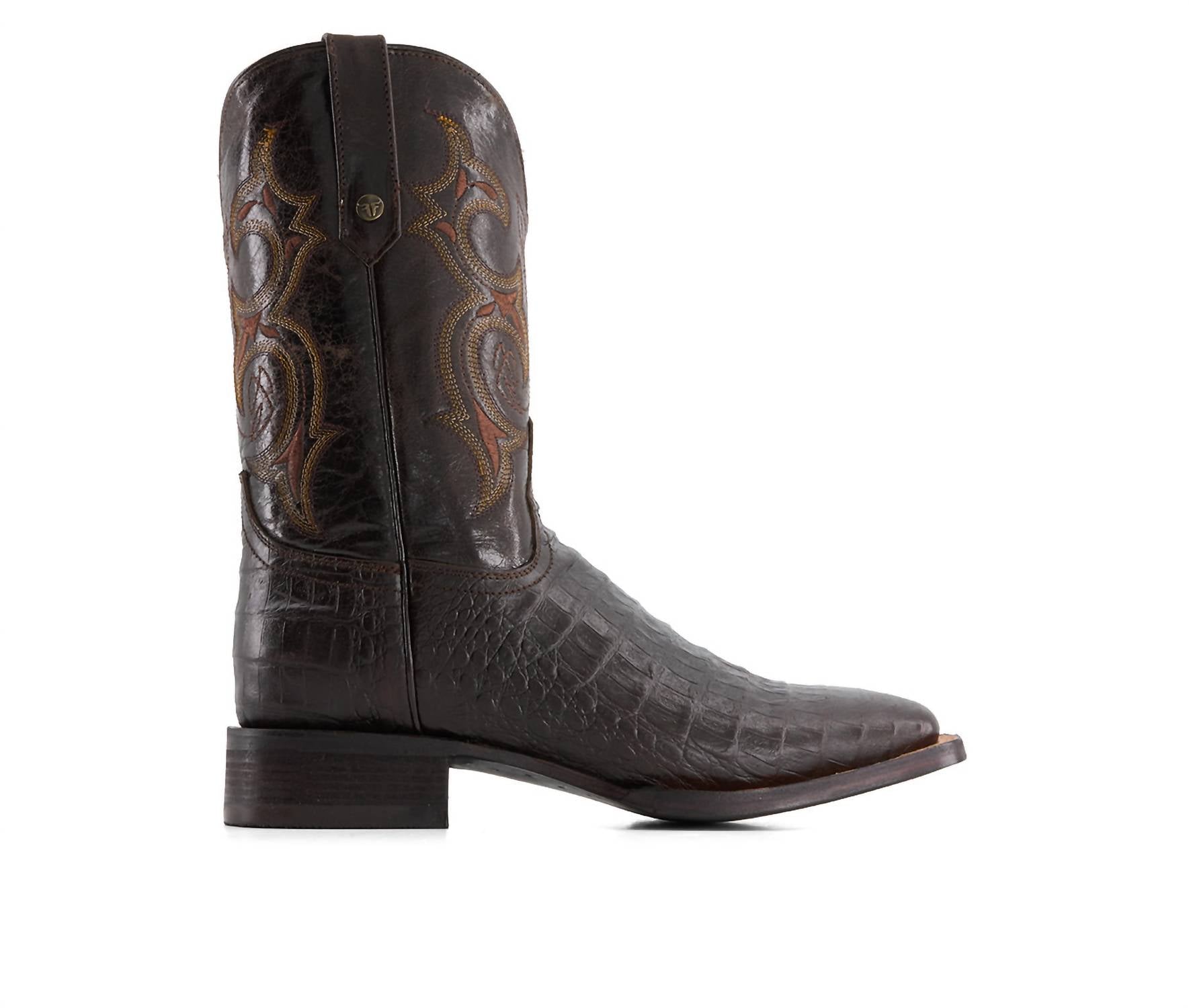 Forastero - Men's Croco Embossed Leather Cowboy Boots
