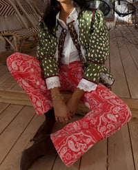 Never Fully Dressed - Bandana Print Jeans